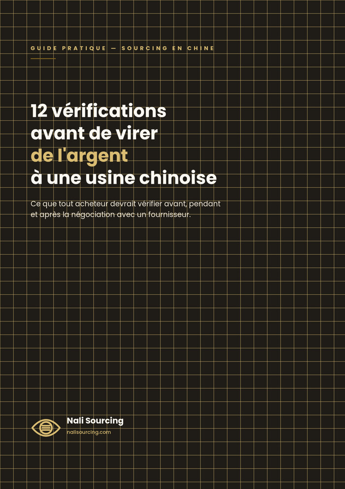 Aperçu de la couverture du guide : 12 vérifications avant de virer de l'argent à une usine chinoise